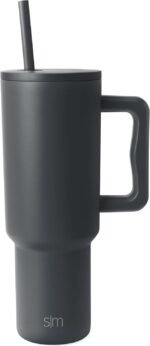 Simple Modern 40 oz Trek Tumbler with Handle and Straw Lid | Cup Holder Friendly Insulated Stainless Steel Travel Mug | Graphite - Image 2