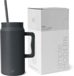 Simple Modern 50 oz Mug Tumbler with Handle and Straw Lid | Reusable Insulated Stainless Steel Large Travel Jug Water Bottle | Gifts for Women Men Him Her | Trek Collection | 50oz | Graphite - Image 2