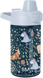 Simple Modern Disney Kids Tritan Plastic Summit Water Bottle | 12 oz BPA-Free Cup with Covered Leak Proof Straw Lid for Girls, Toddlers | Winnie the Pooh Floral - Image 2
