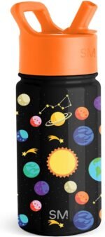Simple Modern Kids Summit Water Bottle with Straw Lid | 14oz Stainless Steel Cup Insulated Tumbler for Toddlers, School | Solar System - Image 2