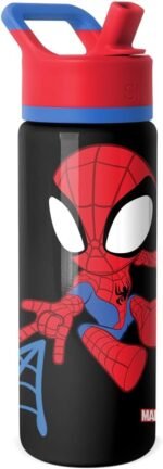 Simple Modern Kids Summit Water Bottle with Straw Lid | Marvel Spider Man 18oz Stainless Steel Cup Insulated Tumbler for Toddlers, Boys, School | Spidey Kid - Image 2