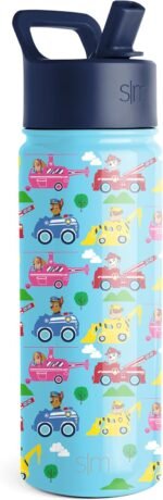 Simple Modern Kids Summit Water Bottle with Straw Lid | Paw Patrol 18oz Stainless Steel Cup Insulated Tumbler for Toddlers, School | Paw Patrol Adventures - Image 2