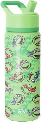 Simple Modern Kids Summit Water Bottle with Straw Lid | Teenage Mutant Ninja Turtles 18oz Stainless Steel Cup Insulated Tumbler for Boys, School | TMNT Mutant Ooze - Image 2