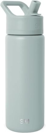 Simple Modern Kids Water Bottle with Straw Lid Vacuum Insulated Stainless Steel Metal Thermos Bottles | Reusable Leak Proof BPA-Free Flask for School | Summit Collection | 18oz, Sea Glass Sage - Image 2