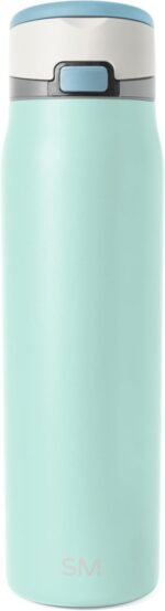 Simple Modern Mesa Loop Water Bottle with Covered Straw and Handle | 30oz Cup Holder Friendly Insulated Stainless Steel Bottles for Travel, Sports and School | Seaside Coast - Image 2