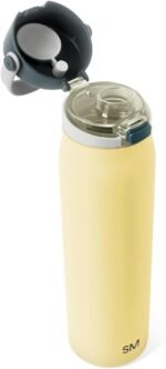 Simple Modern Mesa Sport Water Bottle with Covered Chug Lid | 30oz Cup Holder Friendly Insulated Stainless Steel Bottle for Gym, Sports and Travel | Golden Bear - Image 2
