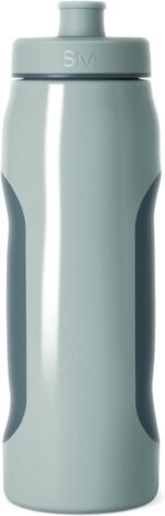 Simple Modern Rally Squeeze Plastic Water Bottle | 30oz Locking Leakproof Cup for Gym, Sports, Electrolytes, Travel | Sea Glass Sage Mix - Image 2