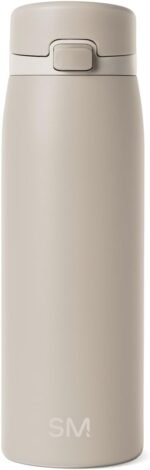 Simple Modern Sidekick Travel Coffee Mug | Ceramic-Lined Insulated Stainless Steel Tumbler | Leak-Proof and Cup Holder Friendly | 16oz, Almond Birch Mix - Image 2