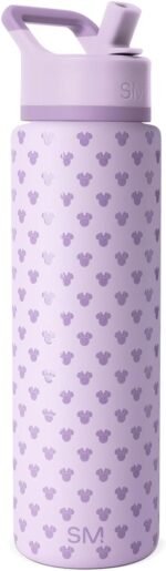 Simple Modern Summit Water Bottle with Straw Lid | Disney 30oz Leak Proof Stainless Steel Insulated Cup | Gifts for Her Him | Minnie Mouse Me on Violet Breeze - Image 2