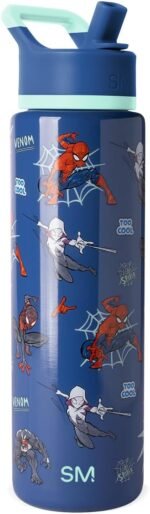 Simple Modern Summit Water Bottle with Straw Lid | Marvel 30oz Leak Proof Stainless Steel Insulated Cup | Gifts for Her Him | Spiderman Mashup - Image 2