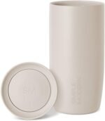 Simple Modern Travel Coffee Mug Tumbler with 360° Lid | Ceramic-Lined Insulated Stainless Steel Cold Brew Iced Coffee Cup | Gift for Women Men Her Him | Voyager Signature | 16oz | Almond Birch - Image 2