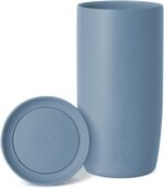 Simple Modern Travel Coffee Mug Tumbler with 360° Lid | Ceramic-Lined Insulated Stainless Steel Cold Brew Iced Coffee Cup | Gifts for Women Men Her Him | Voyager Signature | 16oz | Blue Dune - Image 2