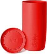 Simple Modern Travel Coffee Mug Tumbler with 360° Lid | Ceramic-Lined Insulated Stainless Steel Cold Brew Iced Coffee Cup Thermos | Gift for Women Men Her Him | Voyager Signature | 16oz | Saffron - Image 2