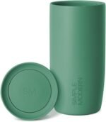 Simple Modern Travel Coffee Mug Tumbler with 360° Lid | Ceramic-Lined Insulated Stainless Steel Cold Brew Iced Coffee Cup Thermos | Gifts for Women Men Her Him | Voyager Signature | 16oz | Basil - Image 2