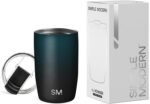 Simple Modern Travel Coffee Mug Tumbler with Flip Lid | Reusable Insulated Stainless Steel Cold Brew Iced Coffee Cup Thermos | Gifts for Women Men Him Her | Voyager Collection | 12oz | Moonlight - Image 2