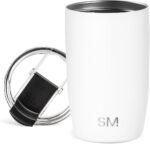 Simple Modern Travel Coffee Mug Tumbler with Flip Lid | Reusable Insulated Stainless Steel Cold Brew Iced Coffee Cup Thermos | Gifts for Women Men Him Her | Voyager Collection | 12oz | Winter White - Image 2