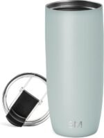 Simple Modern Travel Coffee Mug Tumbler with Flip Lid | Reusable Insulated Stainless Steel Cold Brew Iced Coffee Cup Thermos | Gifts for Women Men Him Her | Voyager Collection | 20oz | Sea Glass Sage - Image 2