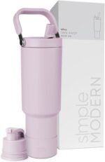 Simple Modern Trek Pivot | 40oz Flip Straw Tumbler with Handle | Water Bottle & Boot | Interchangeable Straw & Chug Lids | Insulated Stainless Steel Jug | Gym Sports Outdoors | Lavender Mist - Image 2