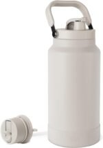 Simple Modern Trek Pivot | Half Gallon Water Bottle Jug with Handle & Boot | Interchangeable Straw & Chug Lids | Large Insulated Stainless Steel | Sports Camping Outdoors | 64oz, Almond Birch - Image 2