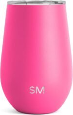 Simple Modern Wine Tumbler with Lid | Cute Stemless Glass Cup with Press-In Lid | Insulated Stainless Steel Coffee Mug | Gifts for Women Men Him Her | Spirit Collection | 12oz | Raspberry Vibes - Image 2