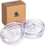 Skinny Tumbler Replacement Lid Fits for Skinny Tumbler 2.73-2.75 inches in diameter,2 Pack Splash Resistant Lids Sliding Covers, BPA Free - Image 2