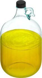 Skywin 1 Gallon Glass Jar with Lid, Clear Glass Gallon Jug for Brewing, Fermentation, Beverage Storage & Bulk Liquids, Airtight 38mm Screw Cap, Food Safe, Reusable Glass Jug with Carry Handle - Image 2