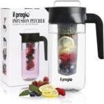 Small Fruit Infuser Water Pitcher - 36 Ounce Food Grade Borosilicate Glass Infusion Jug for Iced Juice, Beverages, Lemon, Fruit Wedges & Herbs | 4.5 Cups - Image 2