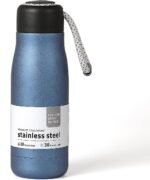 Small Water Bottle 12 oz, Dusgut Insulated Water Bottle,Stainless Steel,Wide Mouth Portable Lid, Air Force Blue - Image 2