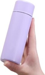 Small Water Bottle 4.4 Fl. Oz Mini Thermos Bottle Portable Water Bottles Cute Vacuum Insulated Leak Proof Water Flask Keeps Drink Cold and Hot for Women Coffee Tea Bag Bottles - Image 2