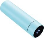Smart Water Bottle Stainless Steel Vacuum Flask,Travel Mug with Smart LCD Touch Screen, Keep Hot Or Cold, Car Portable Travel Tea Coffee Vacuum Thermo Cup,Insulated Water Bottle (Light Blue) - Image 2