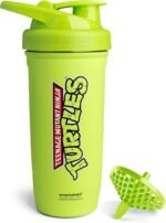 Smartshake TMNT Reforce Stainless Steel Protein Shaker Bottle - Non Insulated Unisex Gym Bottle | Metal Shaker Bottles - 900 ml | 30 oz - Leakproof Screw-on Lid - BPA Free | (Light Green) - Image 2