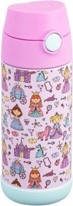 Snug Insulated Kids Water Bottle with Straw & Spout – Double-Wall Stainless Steel, Leakproof, Easy-Flip Lid – For School, Travel, Toddlers & Big Kids - Princess, 12oz - Image 2