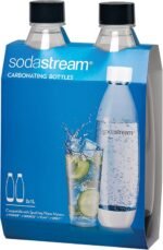 SodaStream Black 1L Slim Carbonating Bottles Twin Pack, Pack of 2 - Image 2