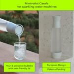 Sparkling Water Carafe - Compatible With Most Carbonator Brands - Easy-Pour Lid, Elegant Tabletop Bottle - 1L Capacity, Eco-Friendly Design - Image 2
