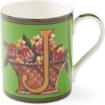 Spode Kit Kemp Alphabet Mug - Letter J Monogram in Fine China, 12oz Ceramic Coffee Cup for Hot Drinks, Personalized Drinkware for Unique Gifts, Dishwasher Safe Tea or Coffee Mug - Gift Box Included - Image 2