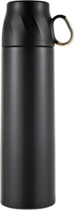 Stainless Steel Insulated Water Bottle,Vacuum Cup with Handle & Leakproof Lid,Double Walled Flask Coffee Cup Keep Hot & Cold 12 Hours,Sport Travel Mug BPA Free 17oz - Image 2