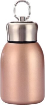 Stainless Steel Mini Vacuum Insulated Insulated Water Bottle for Hot & Cold Drinks, Travel Coffee Cup 10.2oz /300ml (gold) - Image 2