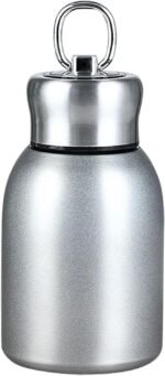 Stainless Steel Mini Vacuum Insulated Insulated Water Bottle for Hot & Cold Drinks, Travel Coffee Cup 10.2oz /300ml (silver) - Image 2