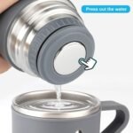 Stainless Steel Thermo 500ml/16.9oz Vacuum Insulated Bottle with Cup for Coffee Hot drink and Cold drink water flask.(Gray,Set) - Image 2