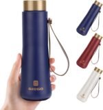 Stainless Steel Thermo Slim Water Bottles Insulated Vacuum 400ml/13.5oz Water Flask Thermal Water Bottles Thermo for Hot and Cold Drinks Coffee Water Perfect for Purse or Kids Lunch Bag(Blue) - Image 2