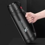 Stainless Steel Vacuum Bottle, Hot & Cold Beverage Portable Insulated Kettle, Car Portable Travel Coffee Mug with Leak-proof Built-in Lid, Suit for Home, Gift, Outdoor Sport (64.2 oz) - Image 2