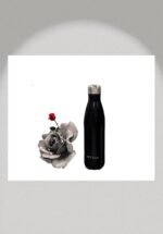 Stainless Steel Vacuum Insulated Double Wall Water Bottle Leak Proof No Sweating BPA Free Reusable Coffee Bottle for Home Office or Travel (Black, 16 OZ) - Image 2