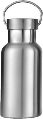 Stainless Steel Vacuum Insulated Water Bottle 34/25/20/17/12oz 18/8 for Hot and Cold Drinks, Double Walled, Leak Proof (Silver(12oz)) - Image 2