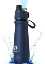Stainless Steel Water Bottle Sport 24OZ - Misting & Drinking Insulated Function, Durable BPA-Free Safe, No Leak with Handle and Lid for Men Women, Camping Outdoor Kids Navy Blue - Image 2