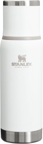 Stanley Adventure-To-Go Vacuum Bottle 17 oz | Wide Mouth with Leakproof Cup Lid | Keep Drinks Hot or Cold | Packable for Travel | Insulated Stainless Steel TherThermal Bottle os | BPA-Free | Frost - Image 2