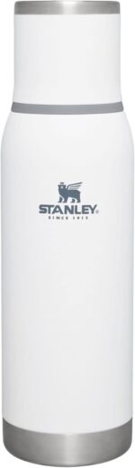 Stanley Adventure-To-Go Vacuum Bottle 25 oz | Wide Mouth with Leakproof Cup Lid | Keep Drinks Hot or Cold | Packable for Travel | Insulated Stainless Steel Thermal Bottle | BPA-Free | Polar - Image 2