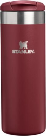 Stanley AeroLight Transit Bottle 16 oz | Locking Drink Through Lid | Leak Resistant Water Bottle or Coffee Travel Mug | Lightweight Insulated Stainless Steel | BPA-Free | Cranberry - Image 2