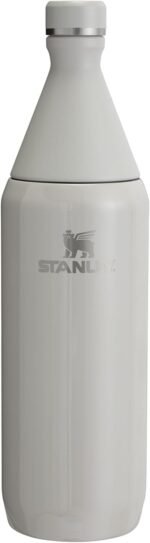 Stanley All Day Slim Bottle 34 oz | Twist On Lid with Leakproof Seal | Slim Design for Travel & Gym | Insulated Stainless Steel | BPA-Free | Ash - Image 2