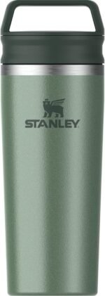 Stanley Cafe To Go Travel Mug 16 oz | Leakproof Two-Part Drink Through Lid | Tumbler Cup for Coffee, Tea and Drinks | Insulated Stainless Steel Coffee Mug | BPA-Free | Hammertone Green - Image 2