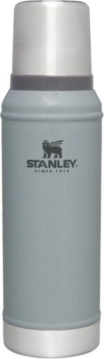 Stanley Classic Legendary Vacuum Bottle 1.0 qt | Wide Mouth with Leakproof Cup Lid | Keep Drinks Hot or Cold | Packable for Travel | Insulated Stainless Steel Thermos | BPA-Free | Hammertone Silver - Image 2